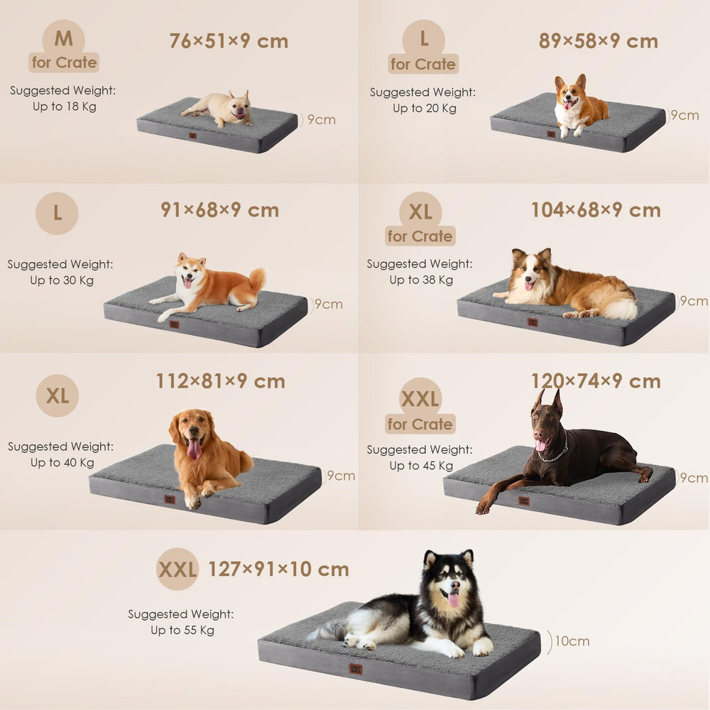 EHEYCIGA dog bed shows non-slip bottom for stable placement