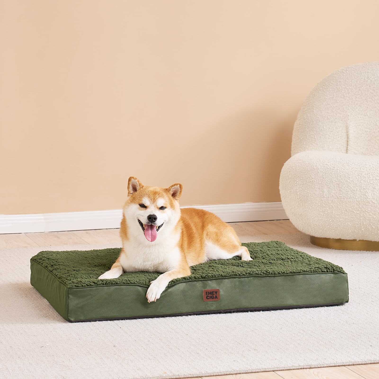 EHEYCIGA foam bed rebounds quickly after unpacking