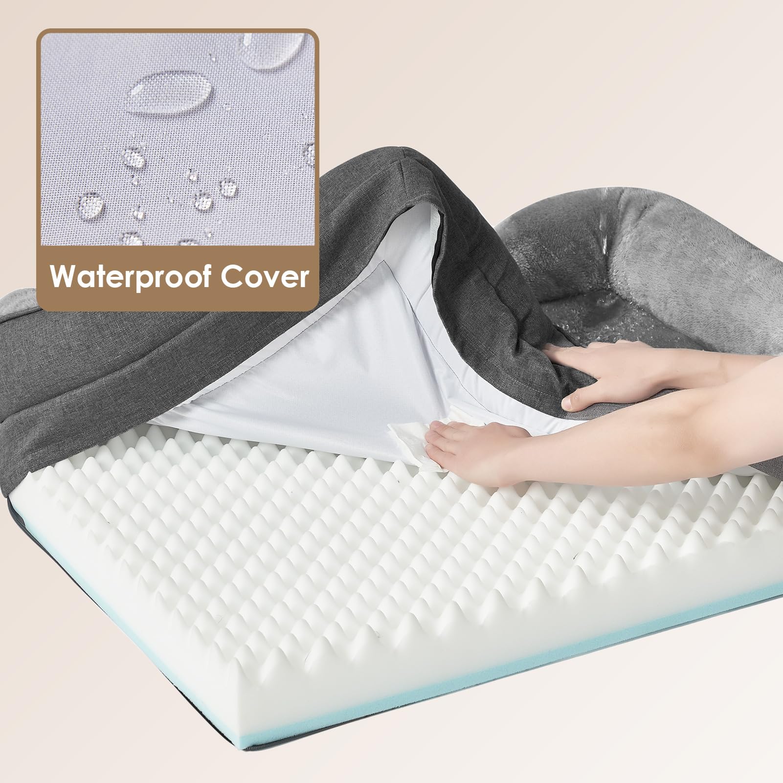 Removable, washable cover by EHEYCIGA for easy cleaning after messy moments.