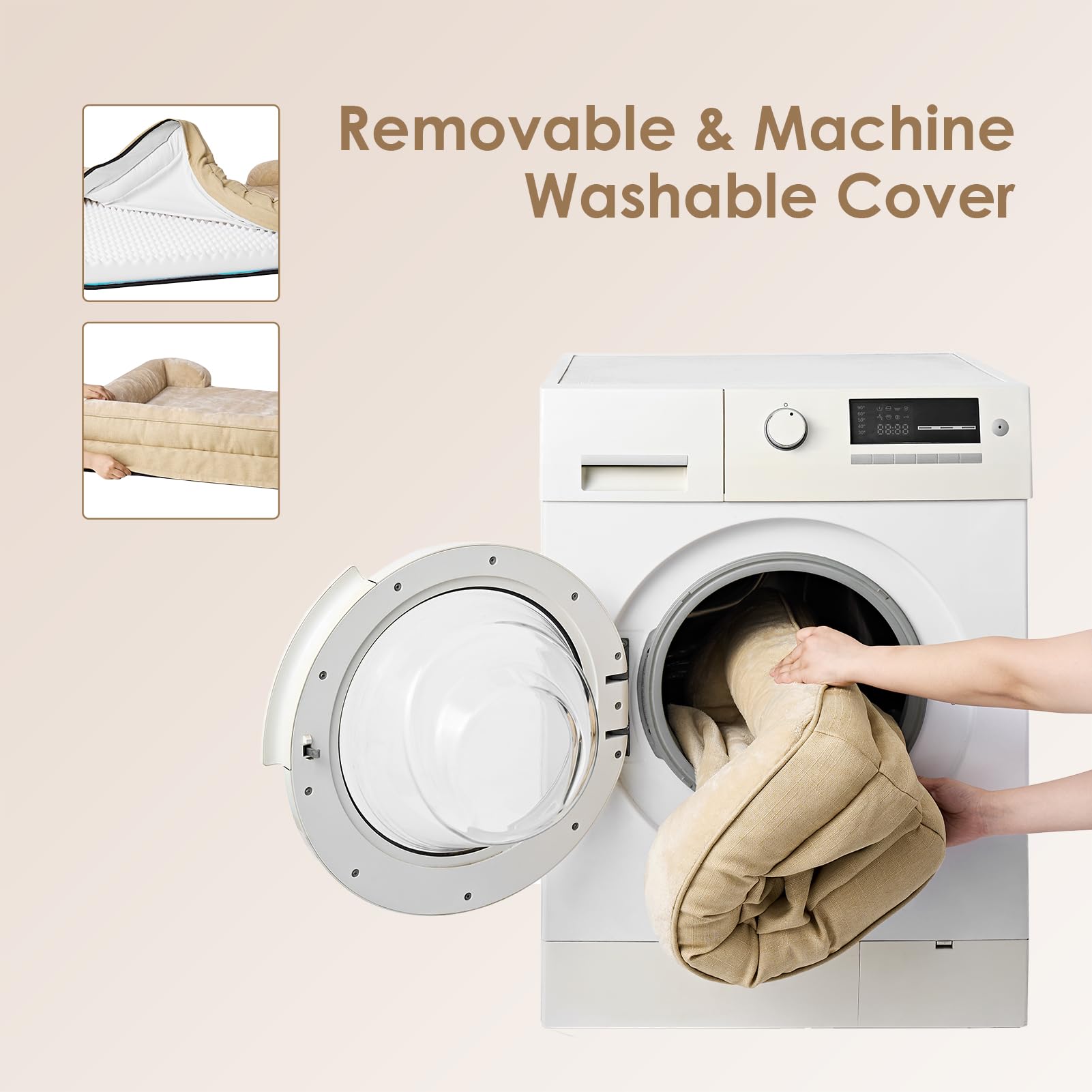 EHEYCIGA removable cover with zipper for easy cleaning