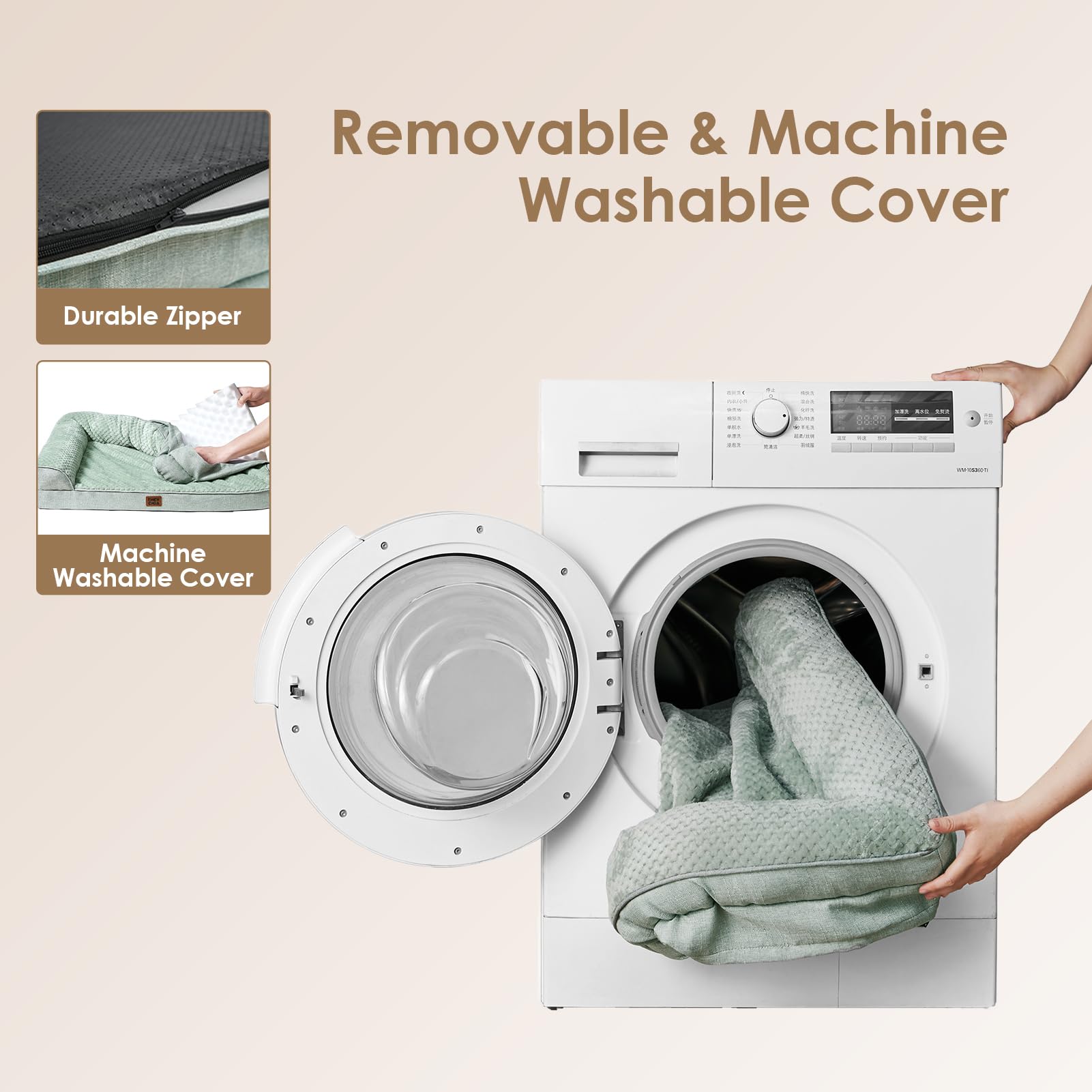 EHEYCIGA removable washable cover for easy cleaning