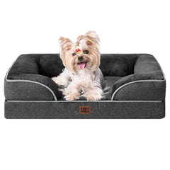 EHEYCIGA orthopedic dog bed top view showing memory foam comfort for joints