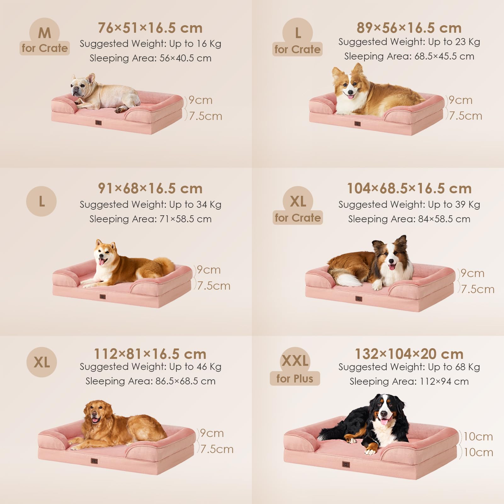 Cozy fleece surface on the EHEYCIGA bed invites restful naps.