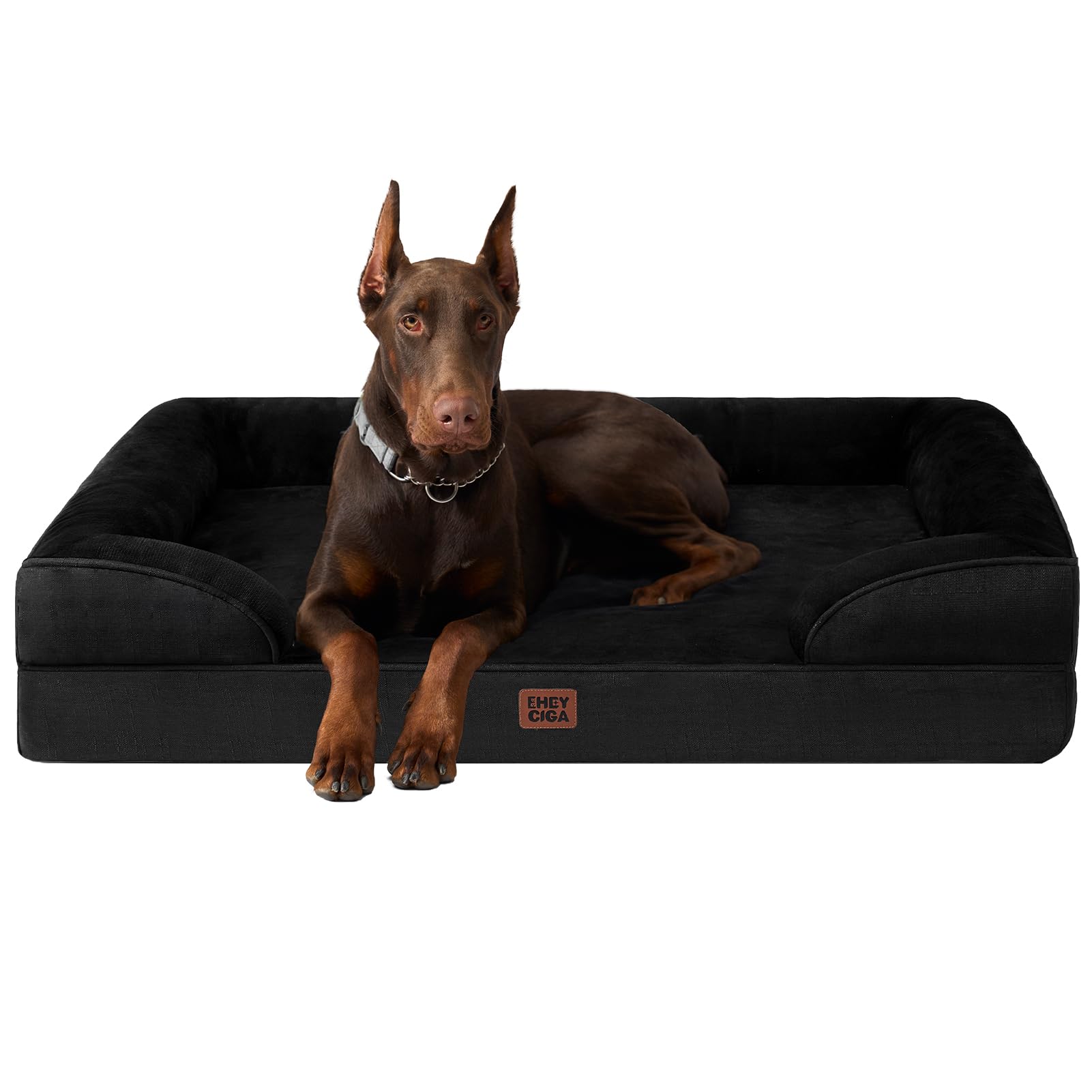 EHEYCIGA orthopedic dog bed XXL top view offers spacious lounging.