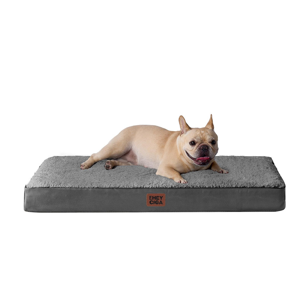 EHEYCIGA orthopedic small dog bed with removable cover for easy cleaning.
