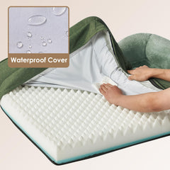 EHEYCIGA bed highlighting durable faux linen sides for long-lasting wear.