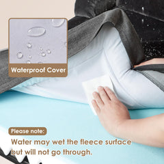 EHEYCIGA egg-crate foam distributes weight evenly for comfort.