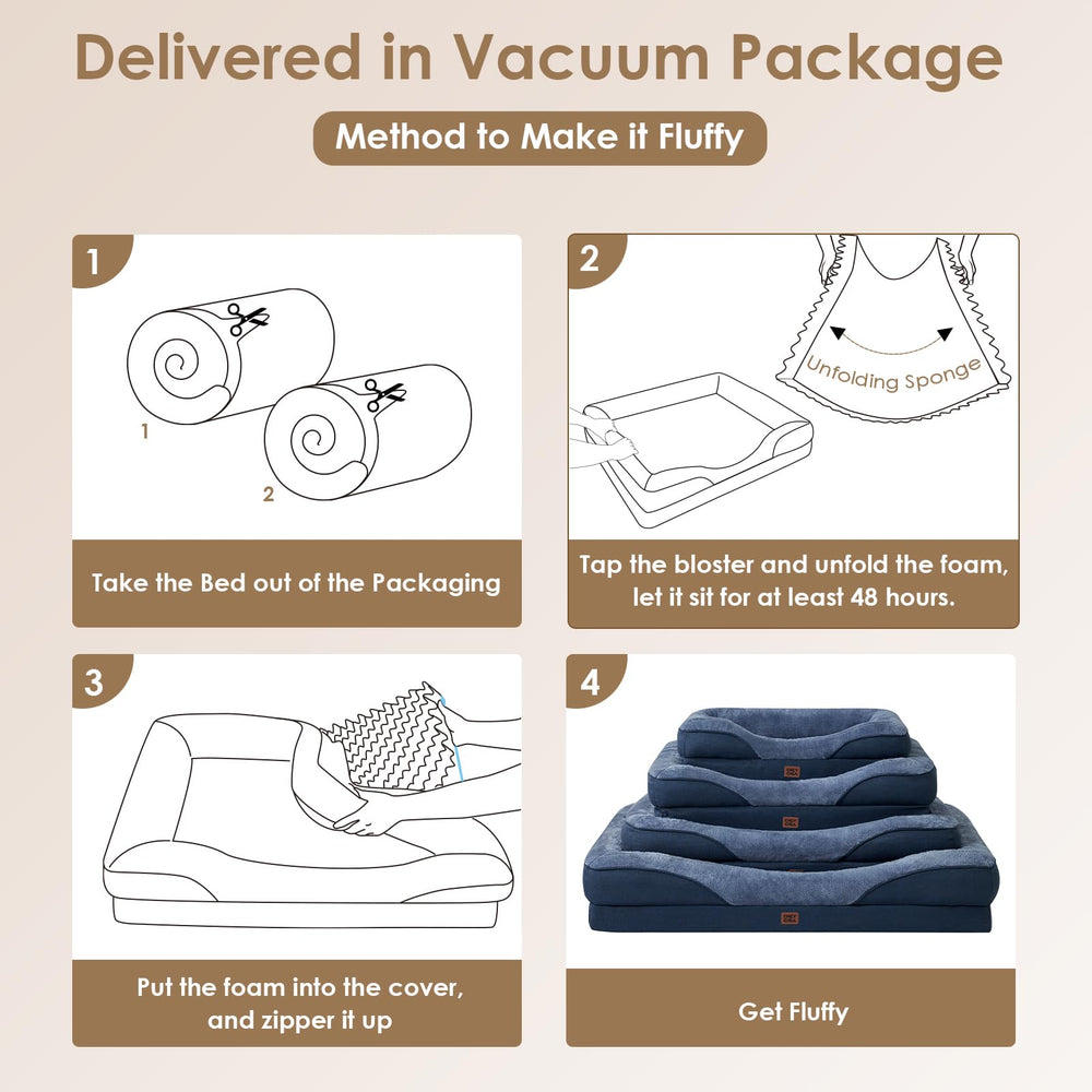 Durable faux linen sides in navy color