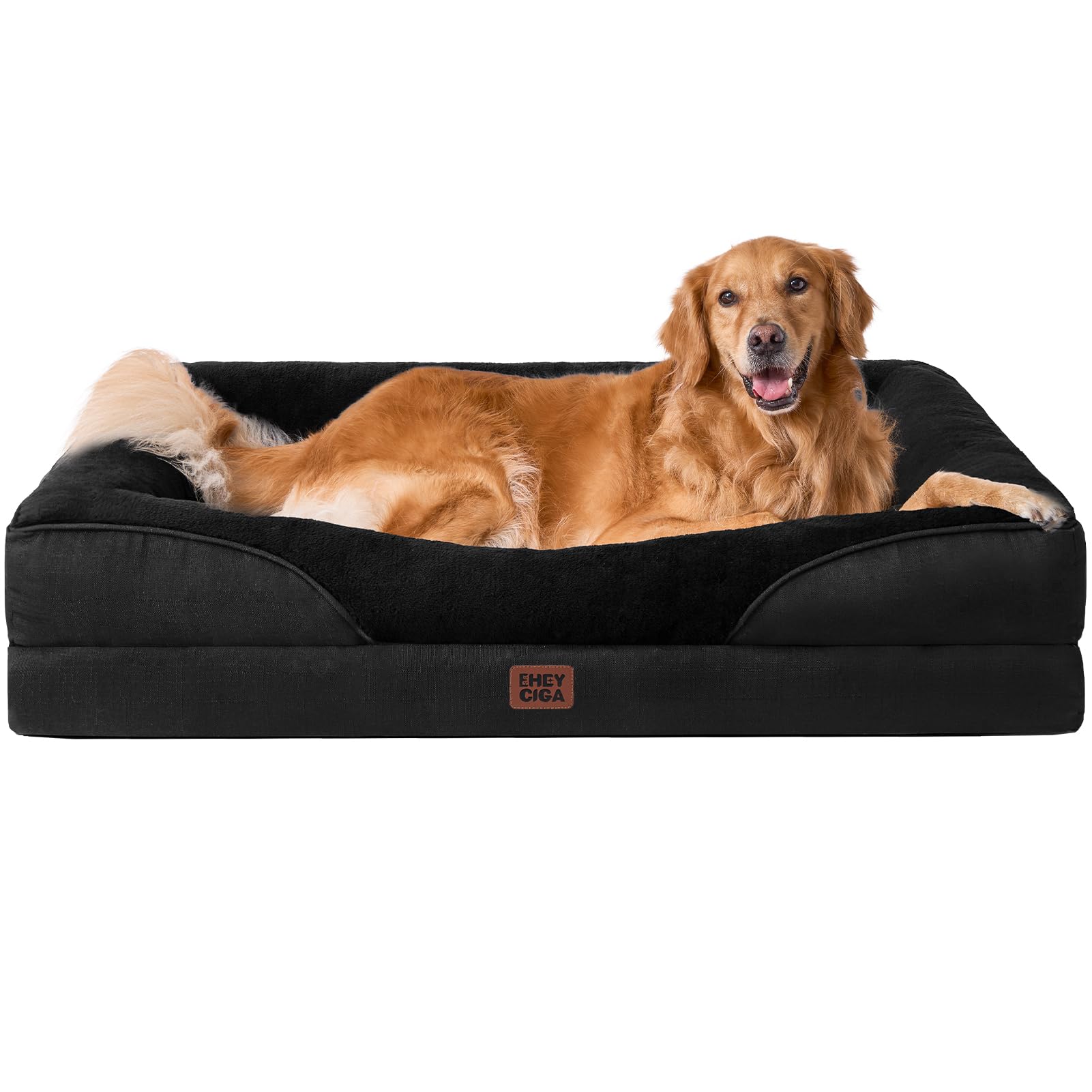 EHEYCIGA orthopedic XL dog bed features memory foam for comfortable joint support