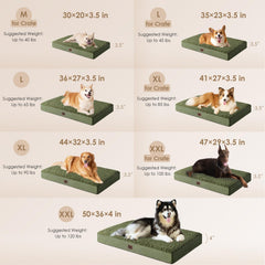 EHEYCIGA orthopedic XL bed foam provides dense egg-crate support for comfort.