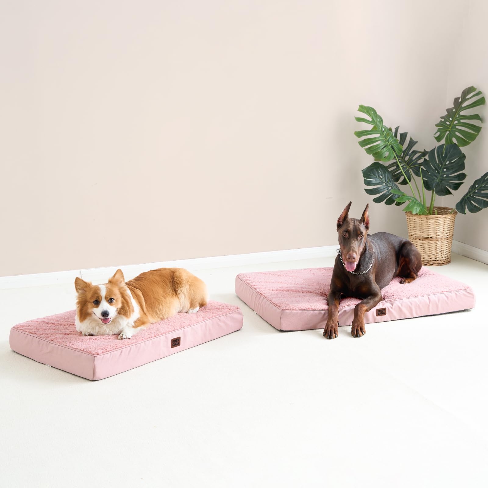 EHEYCIGA orthopedic XL dog bed cover removal for washing