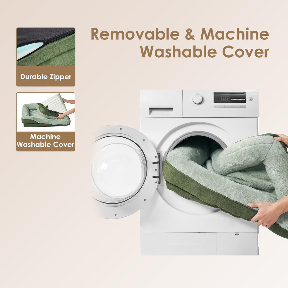 EHEYCIGA bed with removable cover for easy cleaning and quick maintenance.