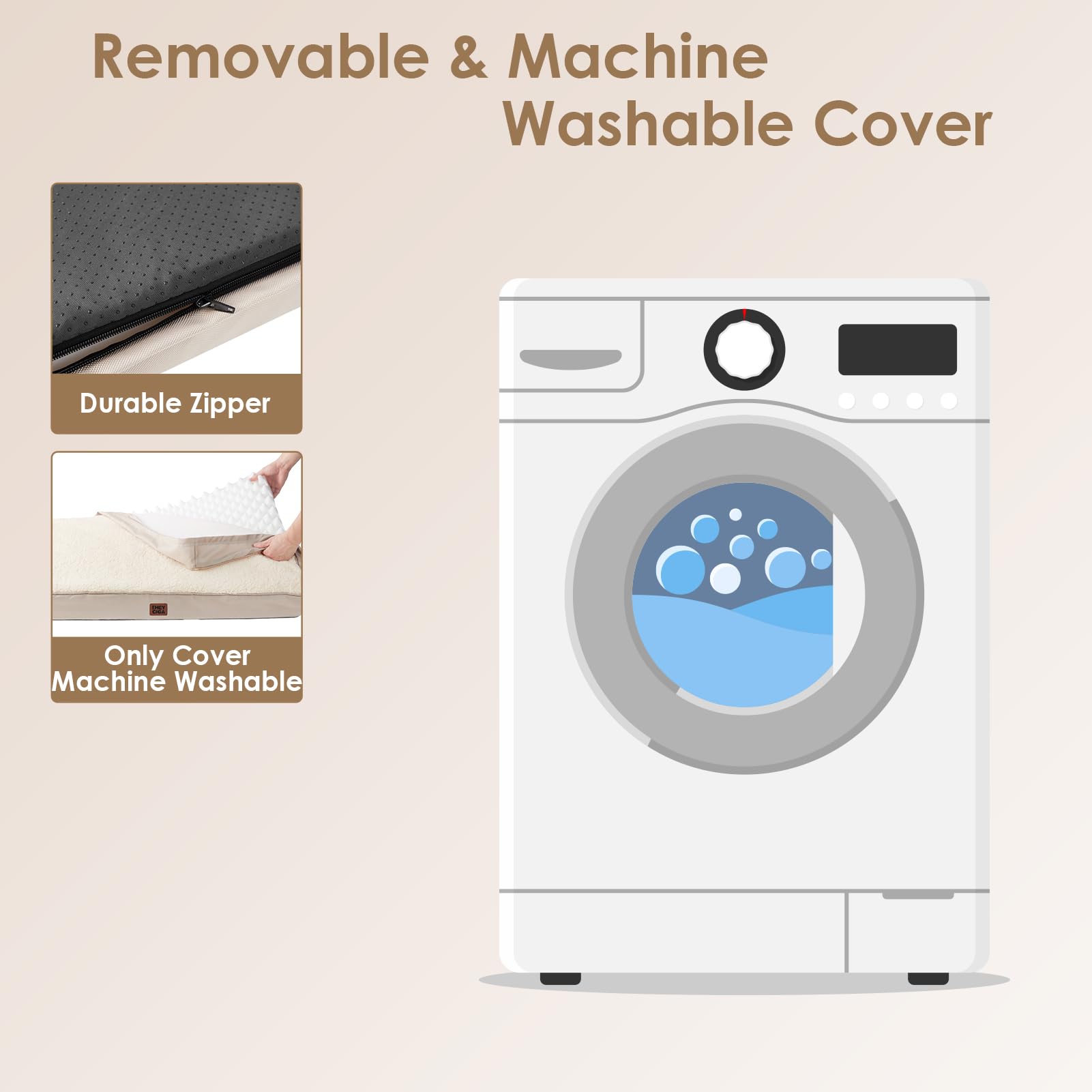 EHEYCIGA removable cover simplifies washing and maintenance.