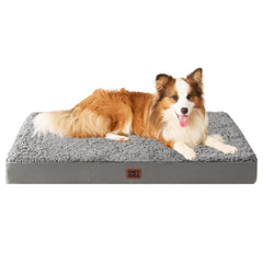 EHEYCIGA orthopedic XL dog bed with removable cover for easy cleaning in crates.
