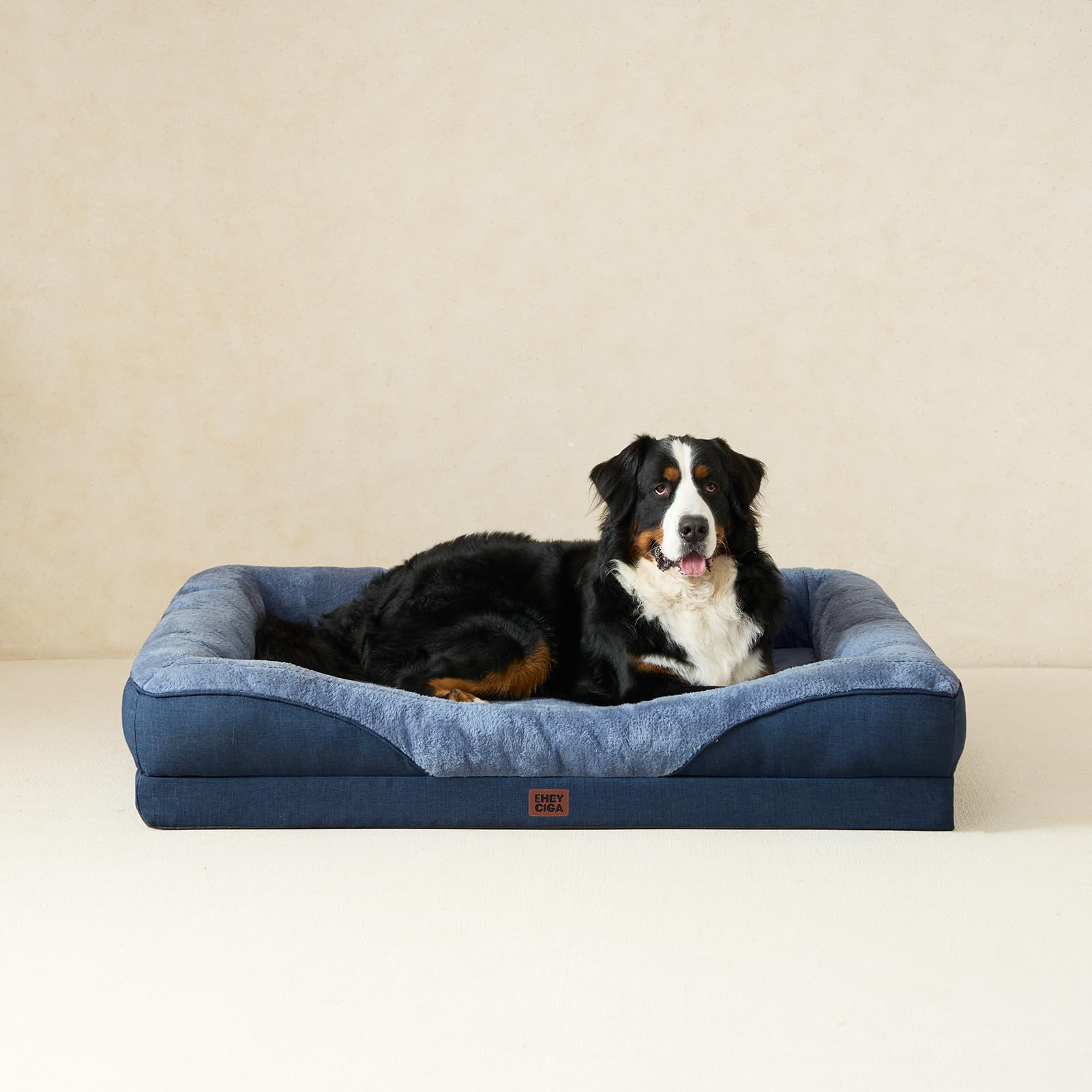Overall XL bed ready for use in a spacious home