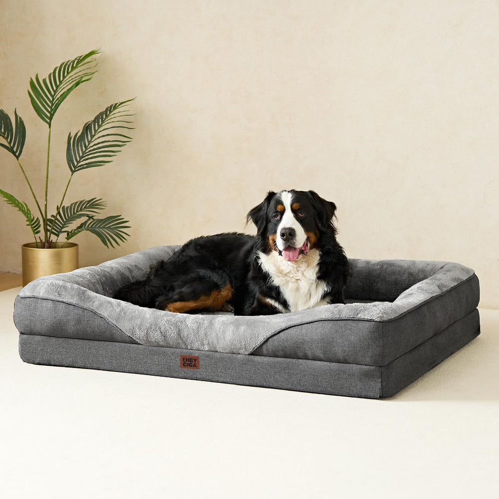 EHEYCIGA orthopedic XL dog bed use scenarios show pets resting comfortably