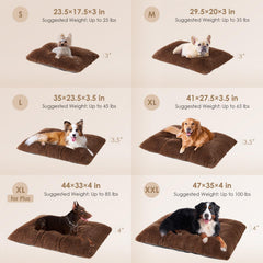 EHEYCIGA plush faux fur dog bed delivers soft comfort and restful naps.