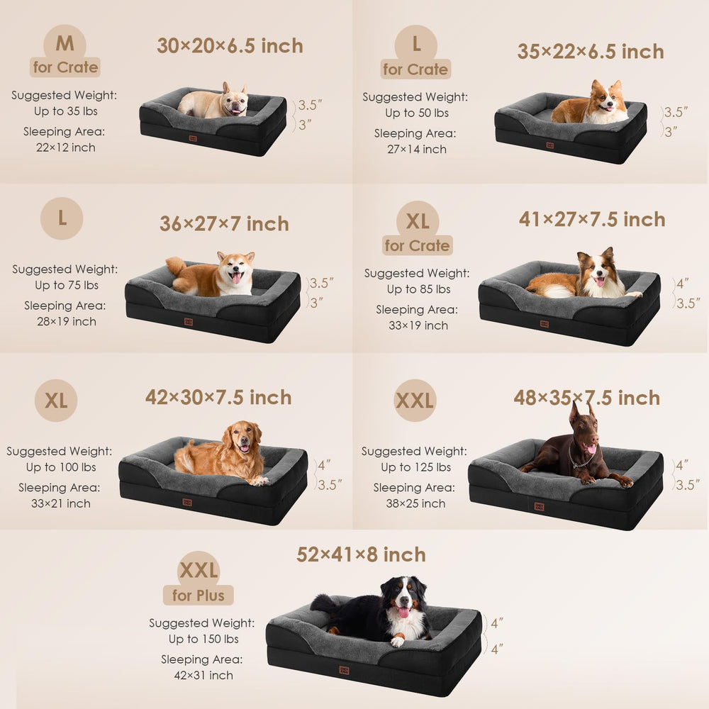 EHEYCIGA plush Sherpa top surface for cozy resting feel.