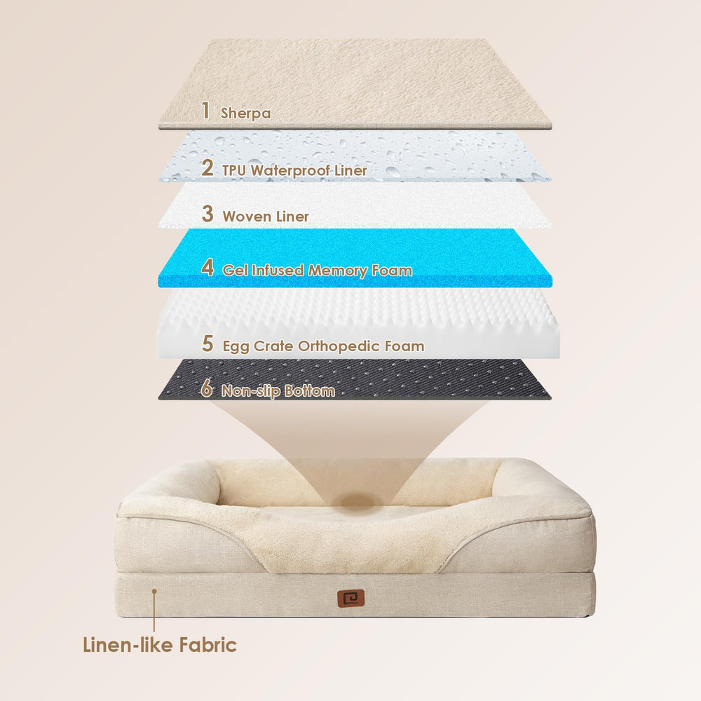 EHEYCIGA plush Sherpa top and faux linen sides feel cozy and durable