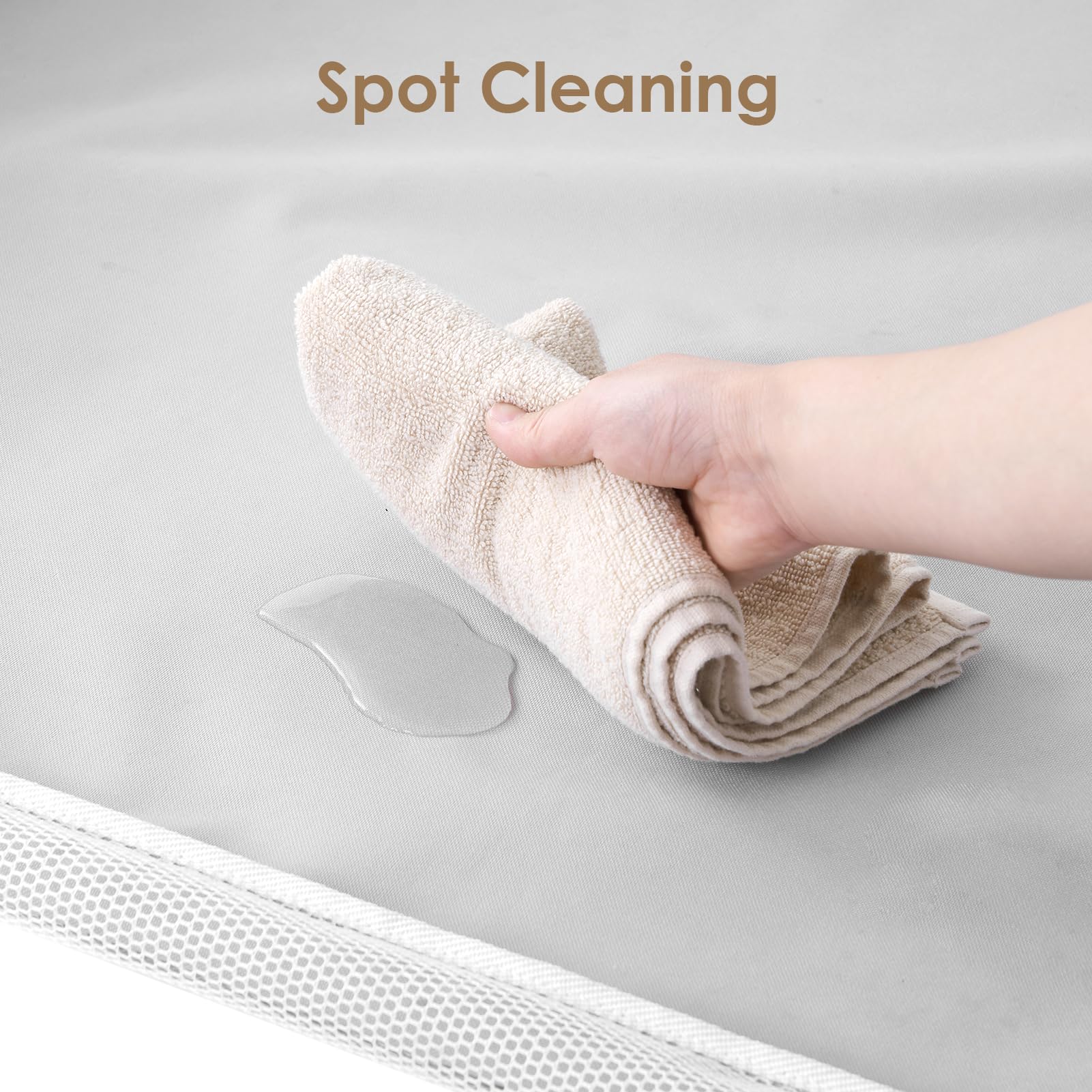 EHEYCIGA puppy playpen removable cover washable for easy cleaning.