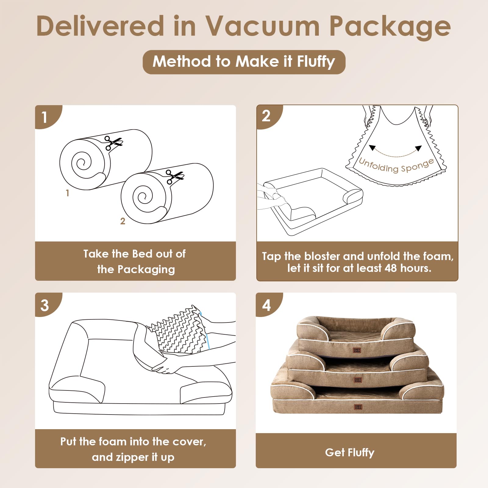 EHEYCIGA removable washable cover simplifies at-home cleaning