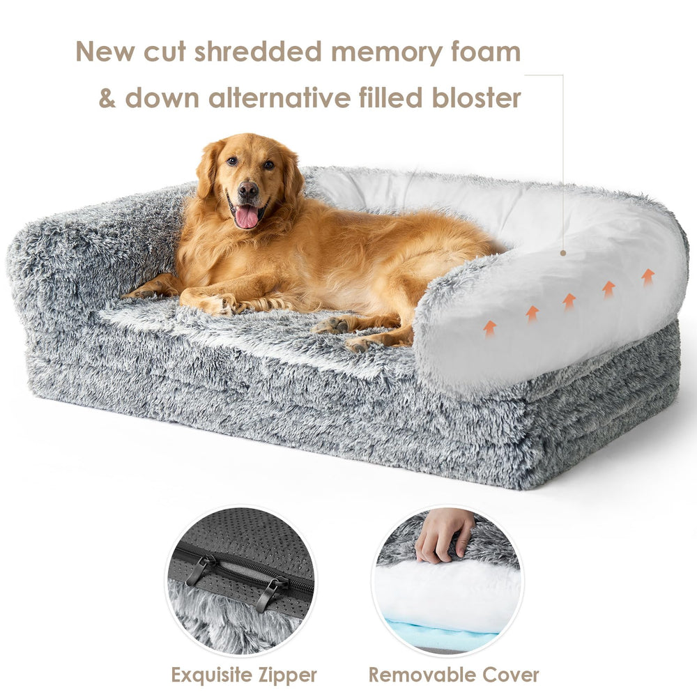 EHEYCIGA soft faux fur cover adds warm, luxurious feel