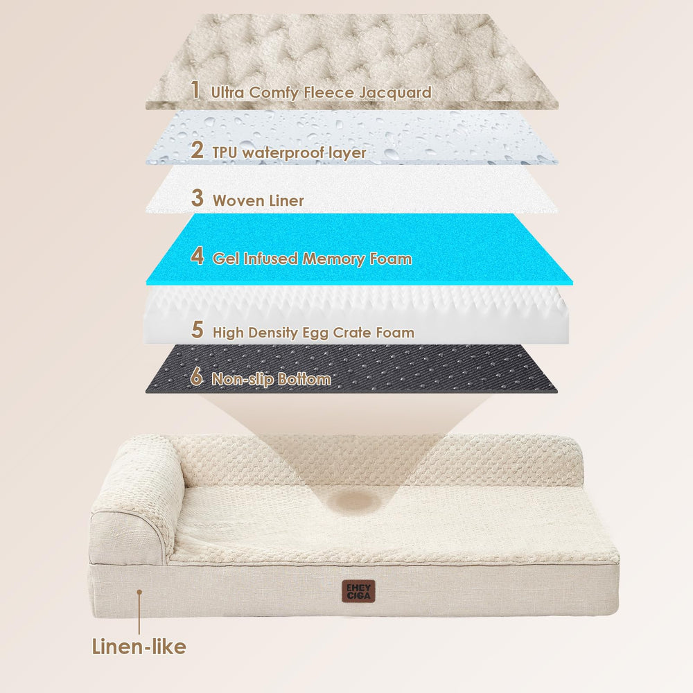 EHEYCIGA soft flannel sleeping surface for cozy naps.
