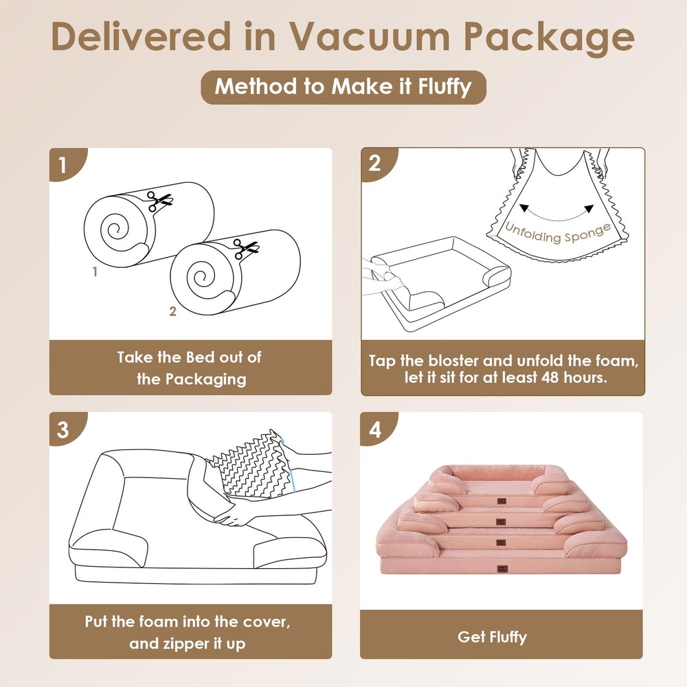 EHEYCIGA plush fleece surface offers cozy warmth for pets