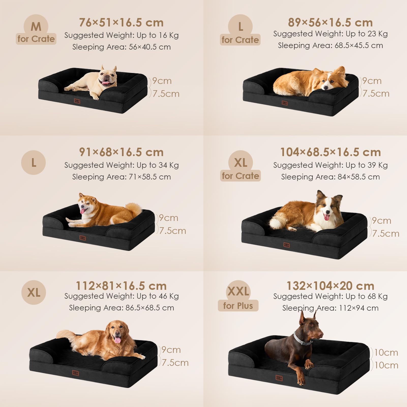 EHEYCIGA plush fleece surface provides a warm, cozy resting space.