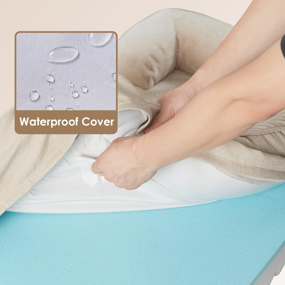 EHEYCIGA three-sided bolsters support neck and head for cozy lounging.