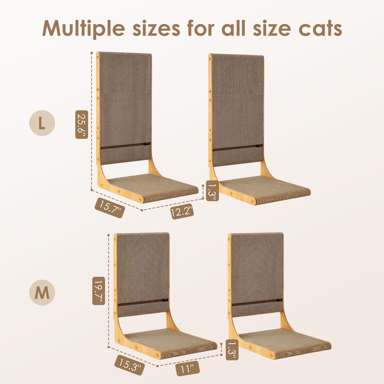 EHEYCIGA value-packed cat scratcher duo for multi-cat households