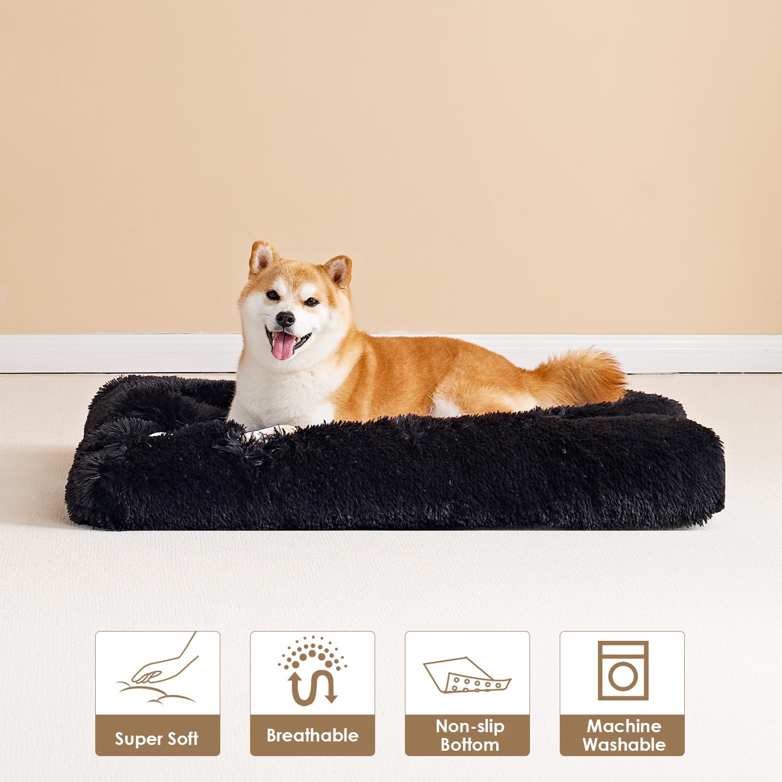 EHEYCIGA warm, cozy bed helps large dogs relax during naps
