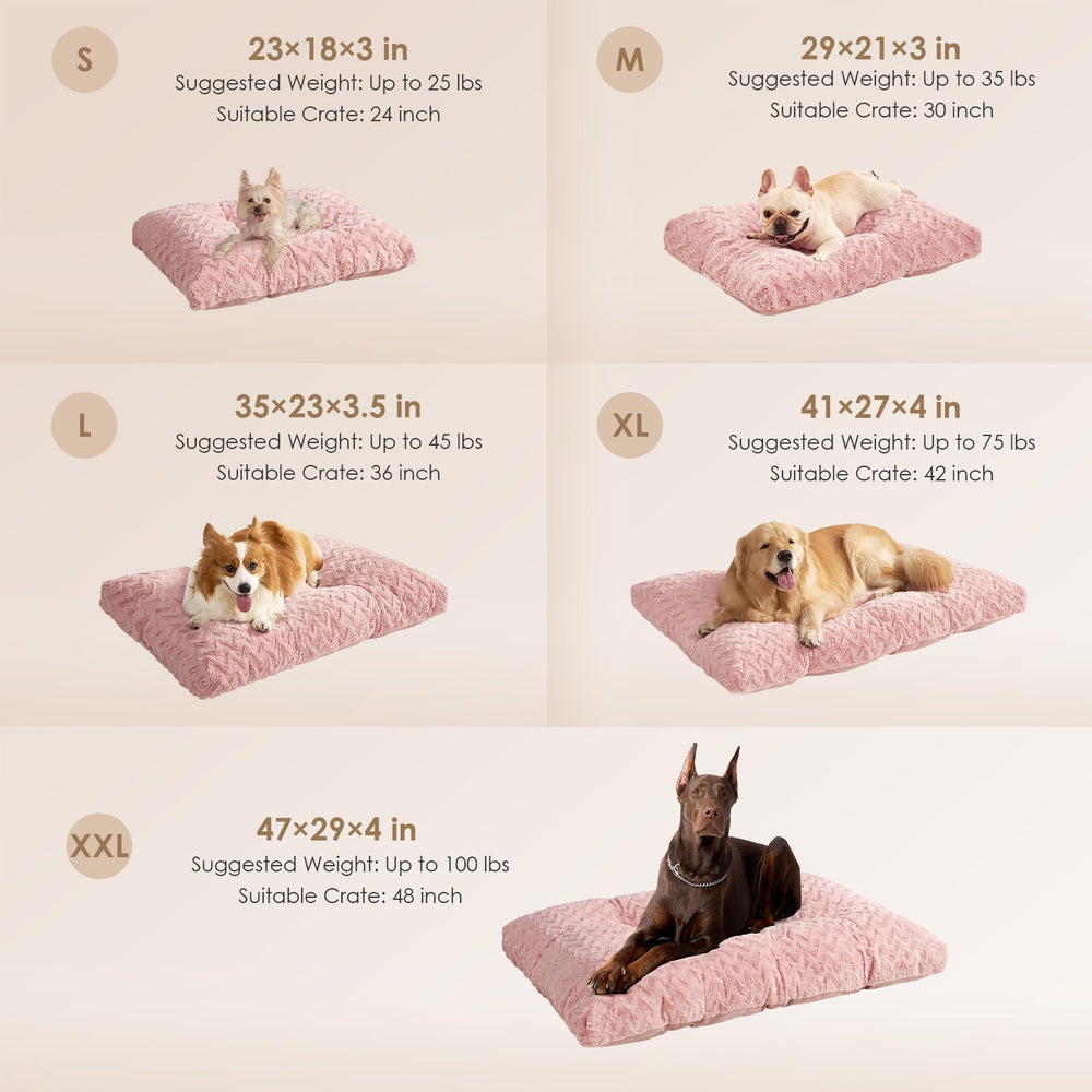 EHEYCIGA Reversible kennel pad supports neat crate organization