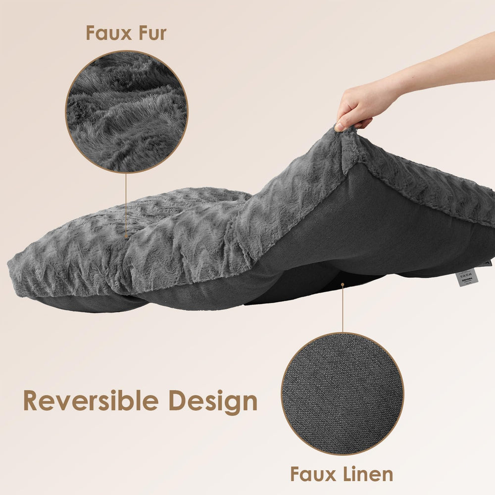 EHEYCIGA washable XL dog bed linen side breathable and lint-resistant