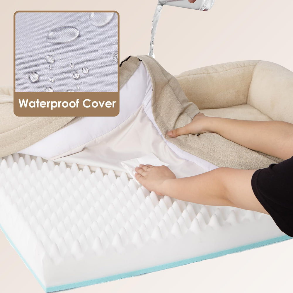 EHEYCIGA waterproof inner liner protects the bed core from accidents