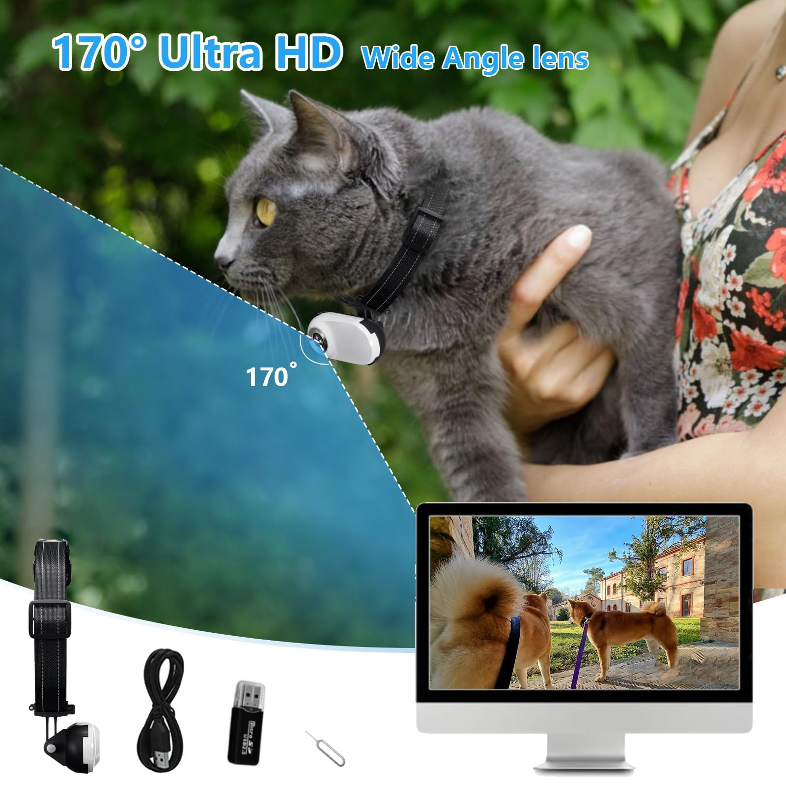 ehomful 170-degree wide-angle lens delivers sharp wide shots