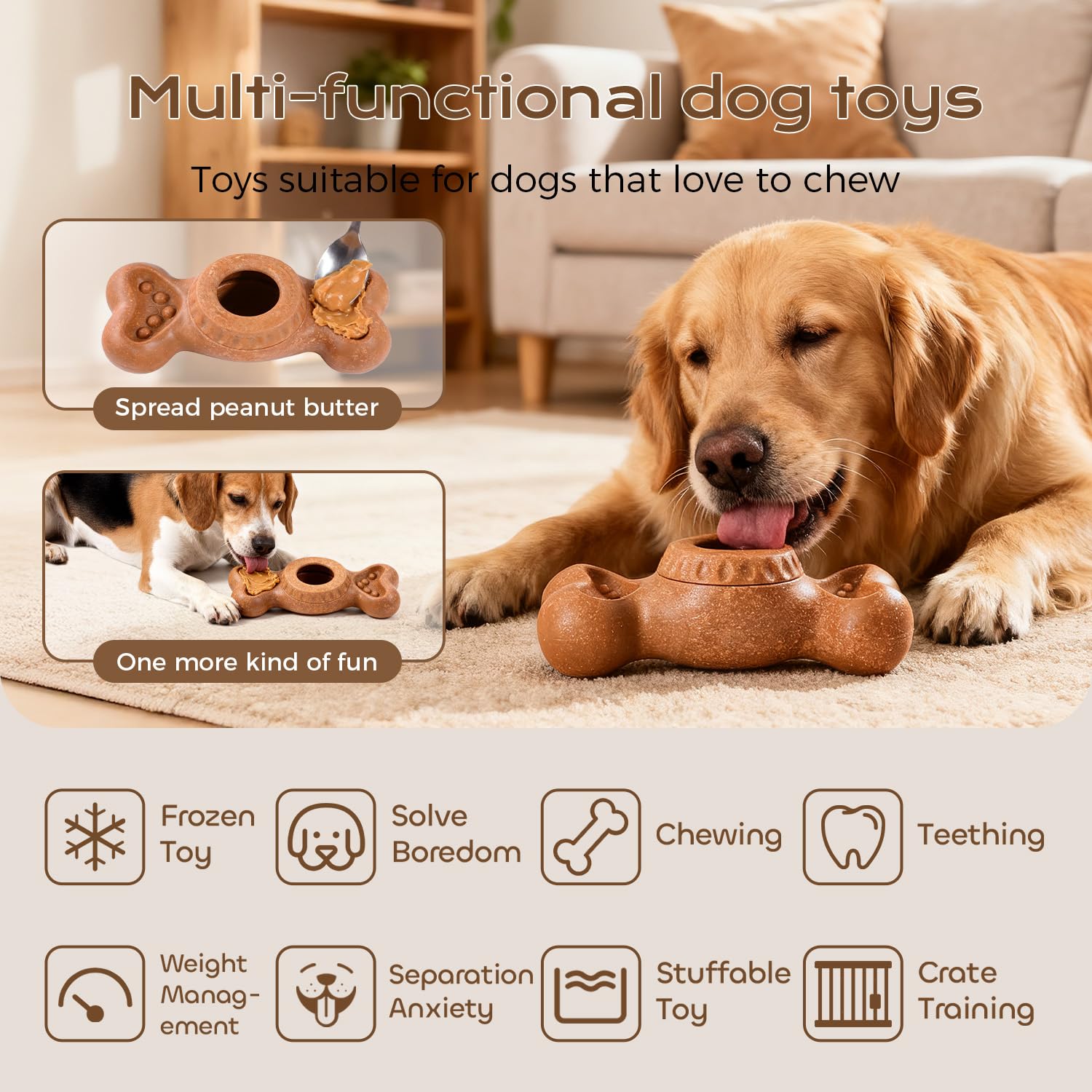 EHWZ Freeze Bone ideal for indoor crate play and at-home training