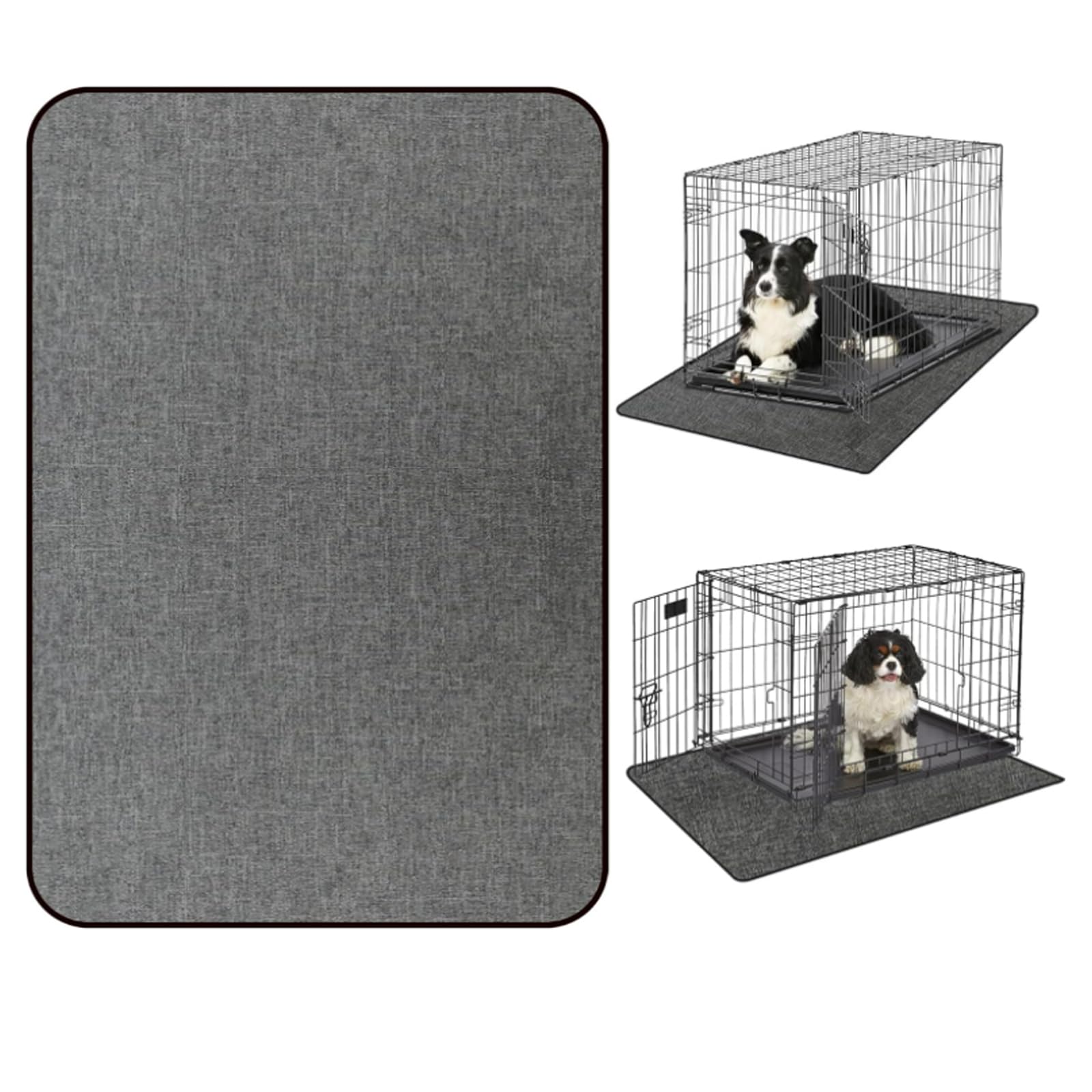 Ehzyaz dog crate mat liner – absorbent surface under the crate