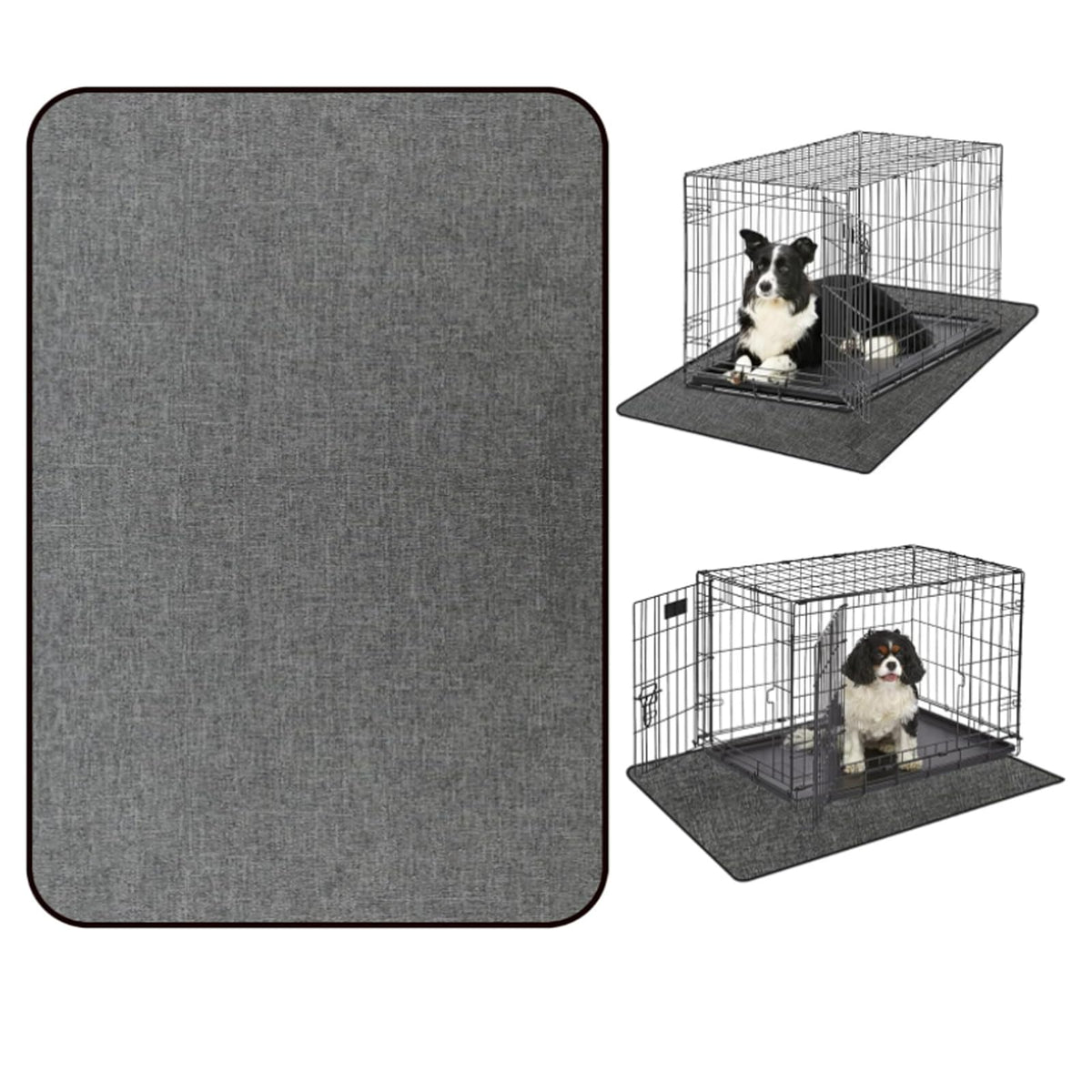 Ehzyaz dog crate mat liner – absorbent surface under the crate