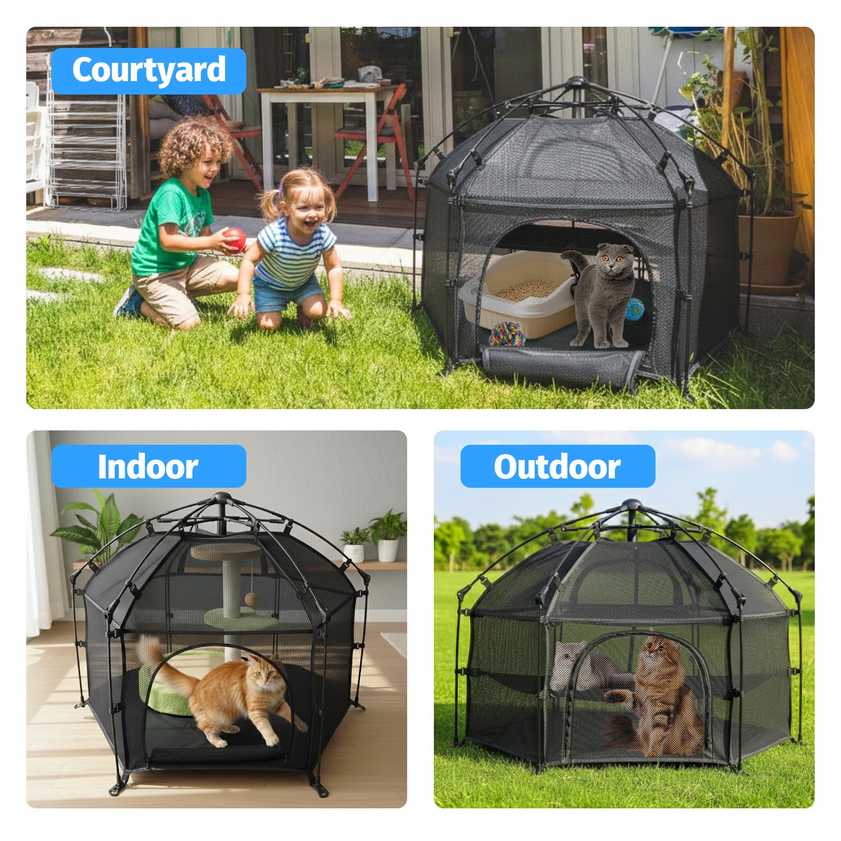 EighteenTek Catio compact carry case simplifies packing for trips or storage.