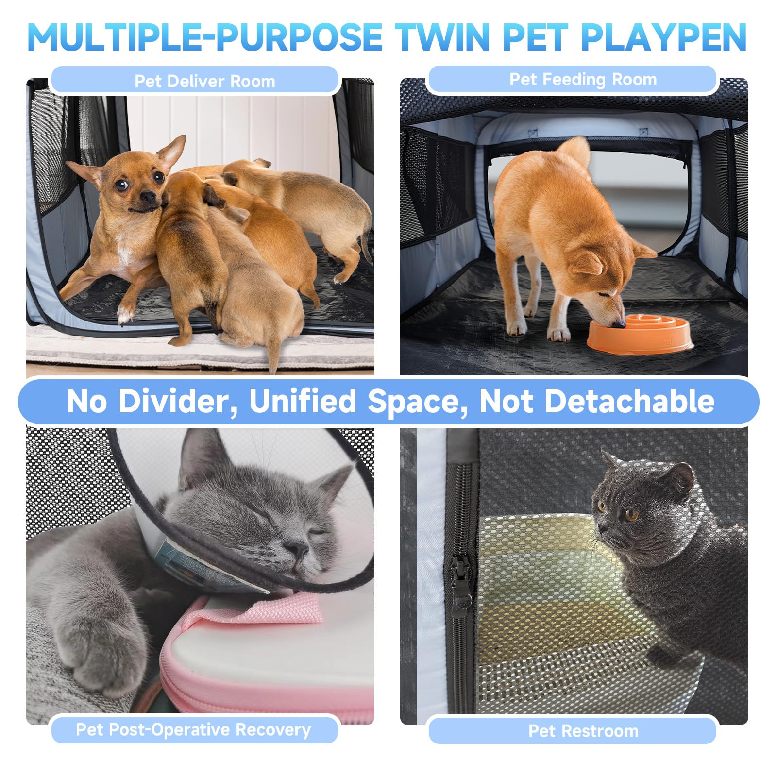 EighteenTek zipper doors for easy access and ventilation