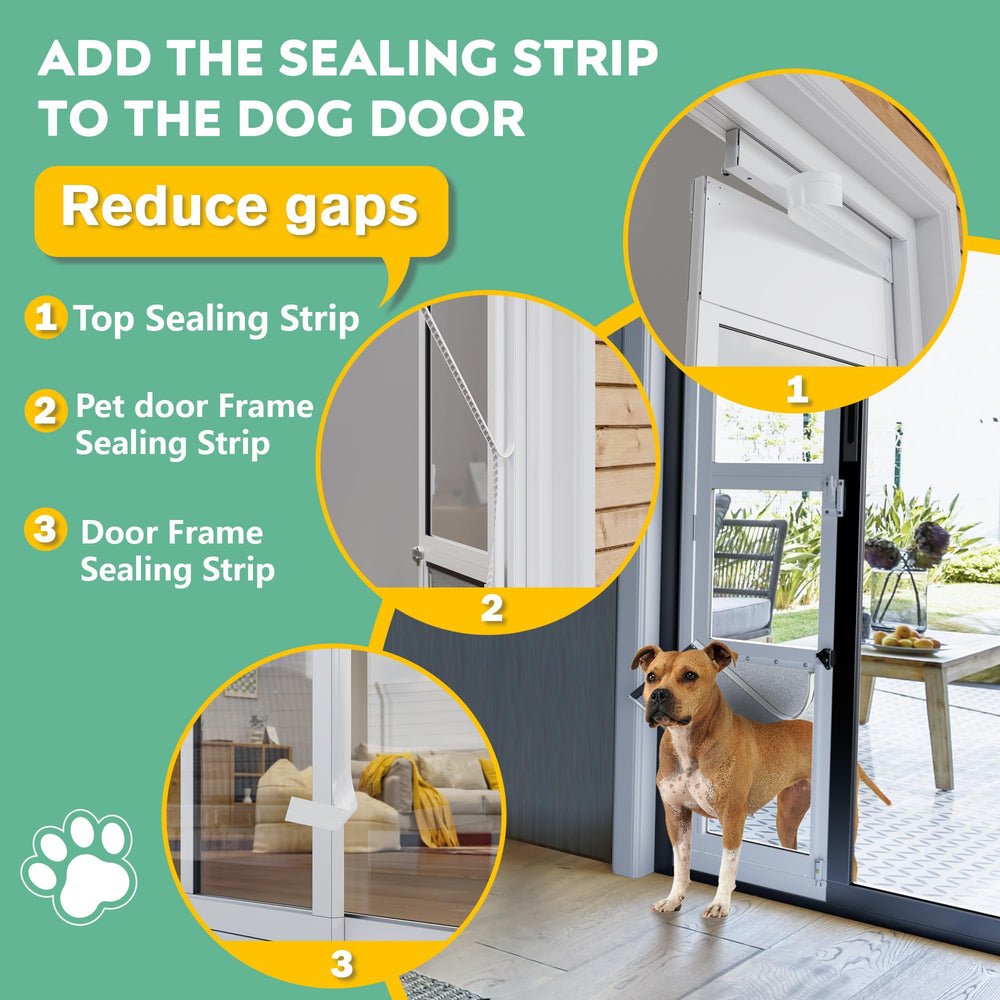 Eillion large dog door fits most villas and patios