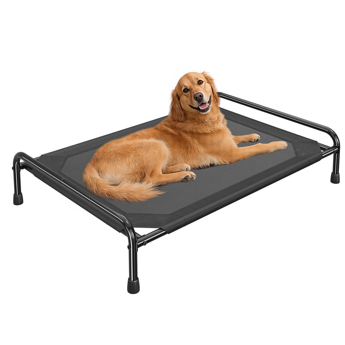 Ekisemio cooling elevated bed frame provides sturdy support and airflow.