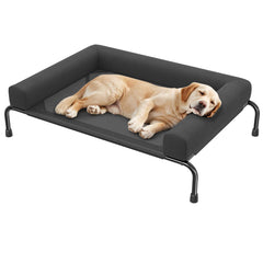 Ekisemio elevated dog bed with large 47.75 x 31 inch frame for big dogs