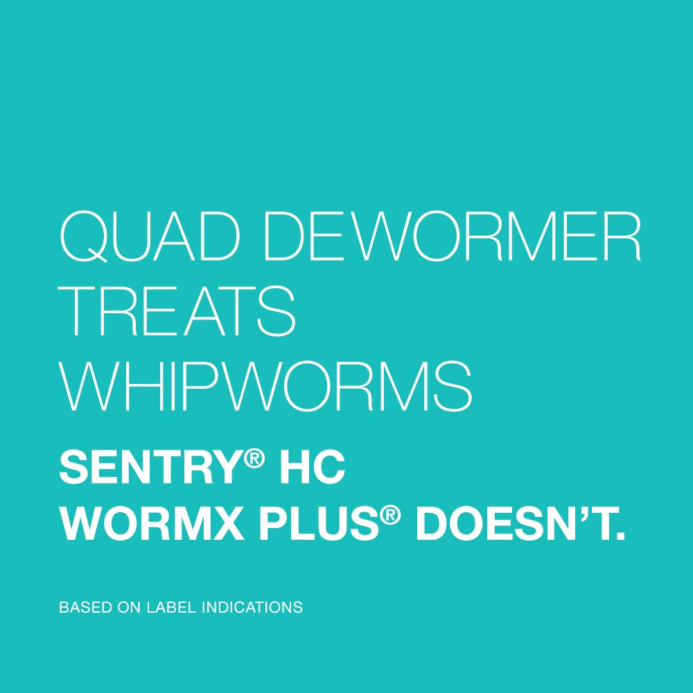 Elanco Quad Dewormer label notes use in dogs over 4 weeks.