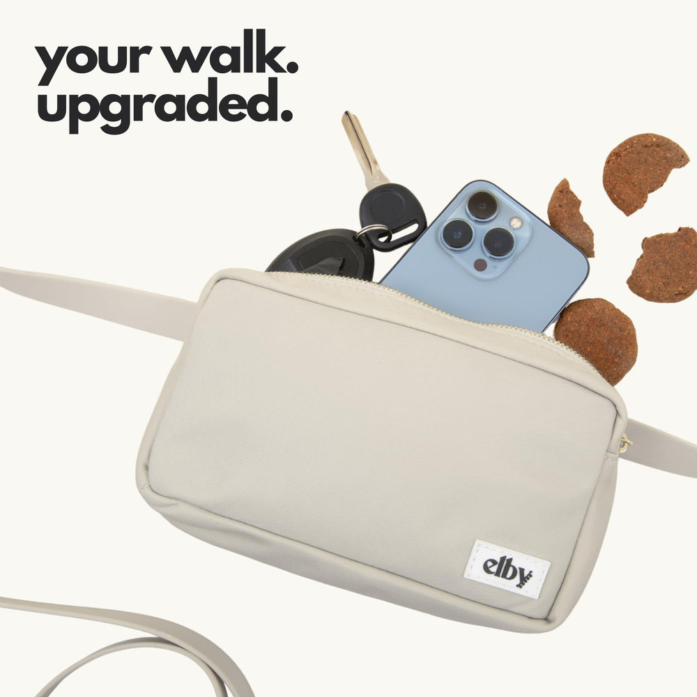 Elby all-in-one walking accessory supports daily dog routines.