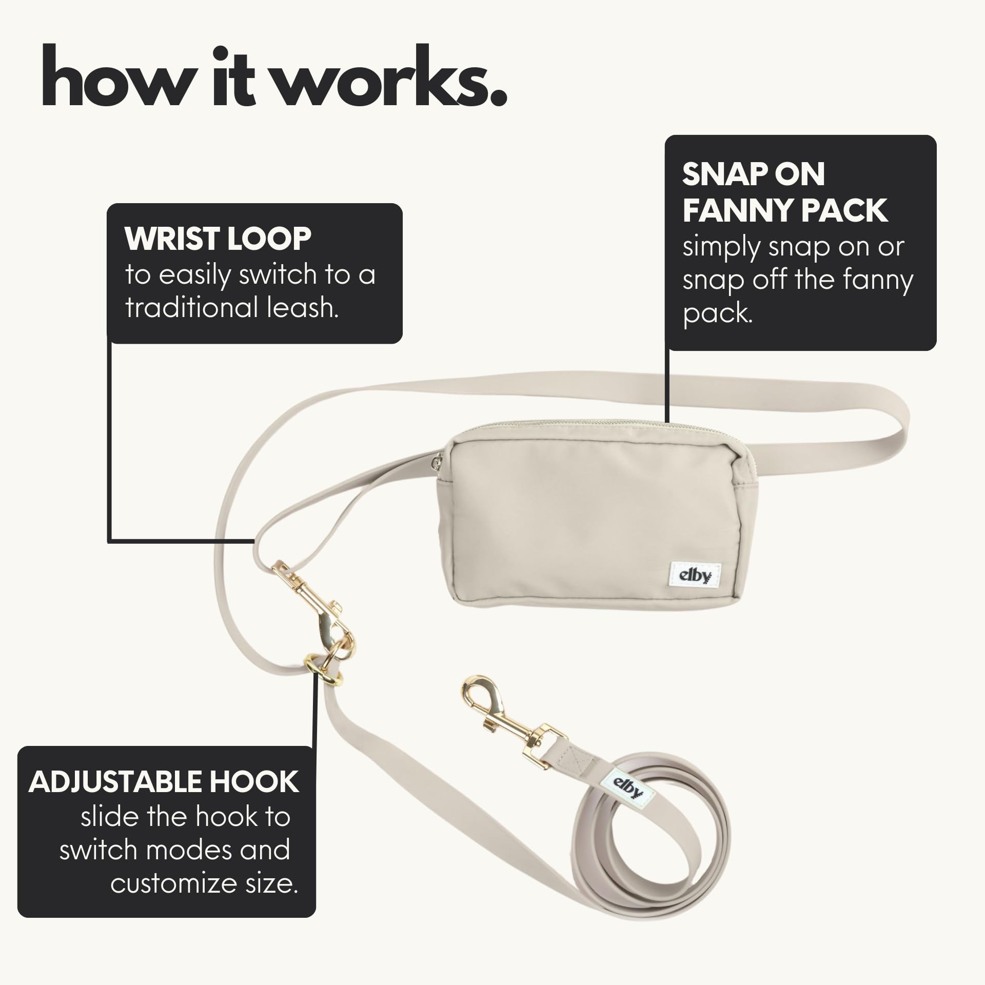 Elby medium to large dogs walking leash supports comfortable, controlled outings.