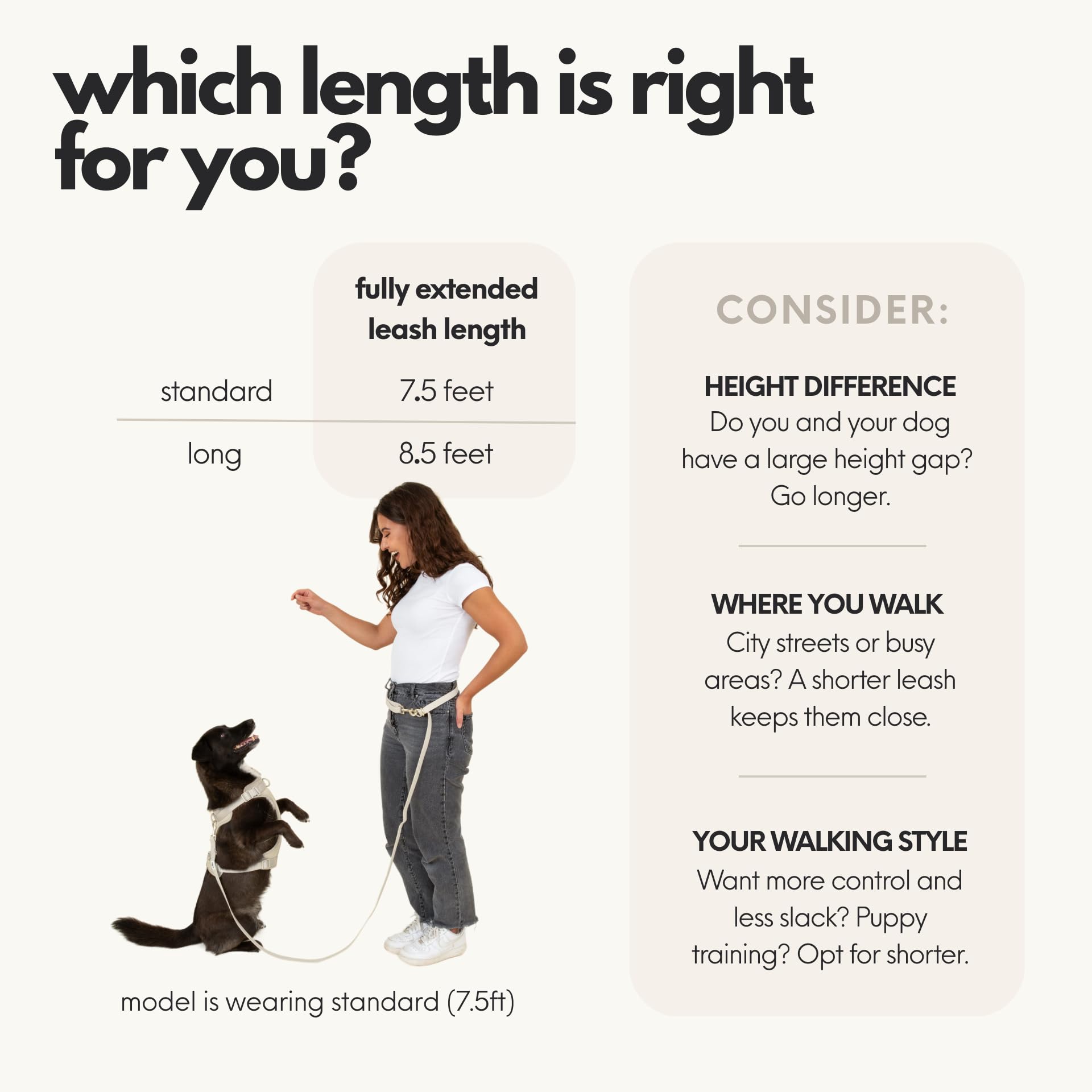 Elby secure cross-body and waist leash modes adapt to activity.