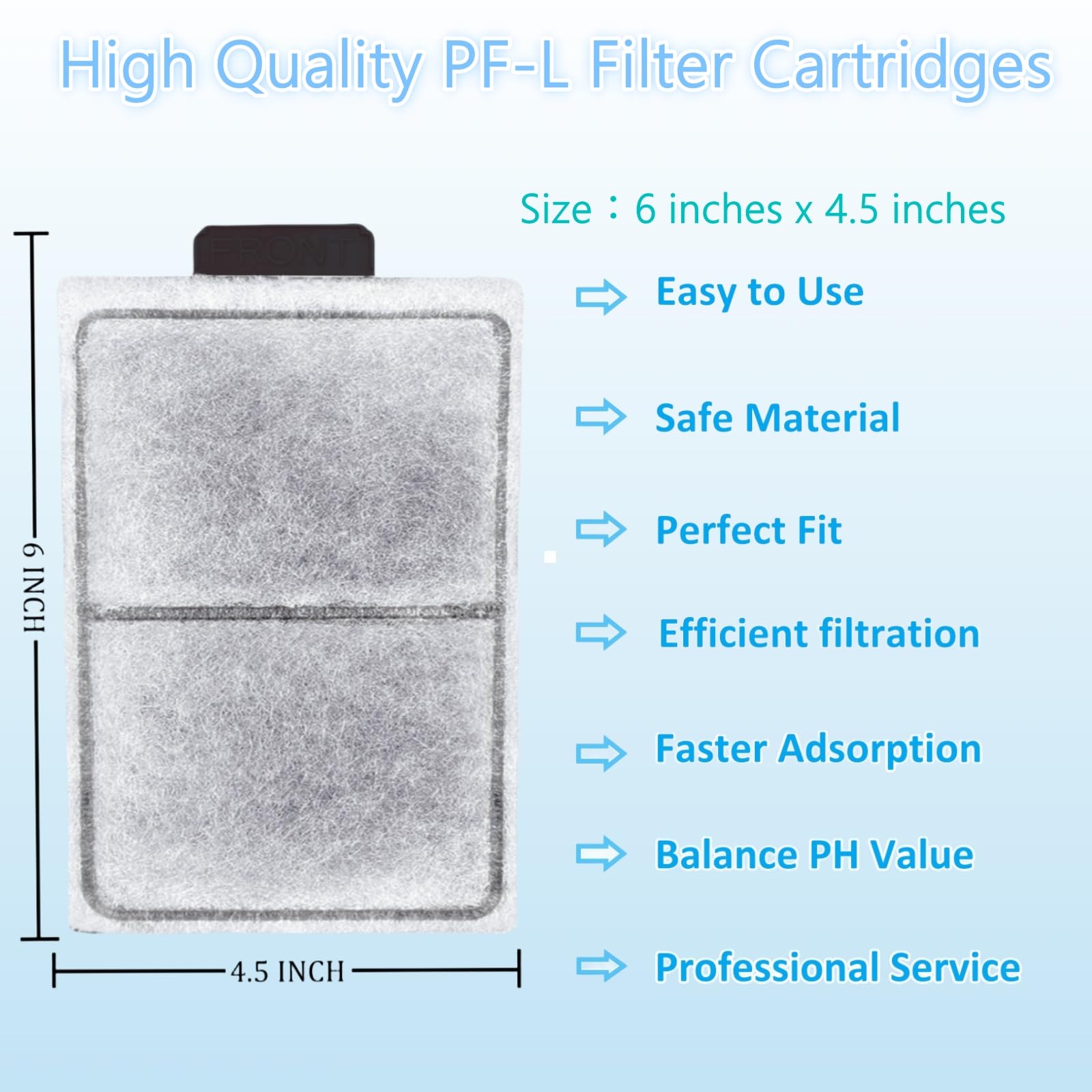 ELCCOTYA PF-L cartridge pack side view shows compatibility with Top Fin PF filters