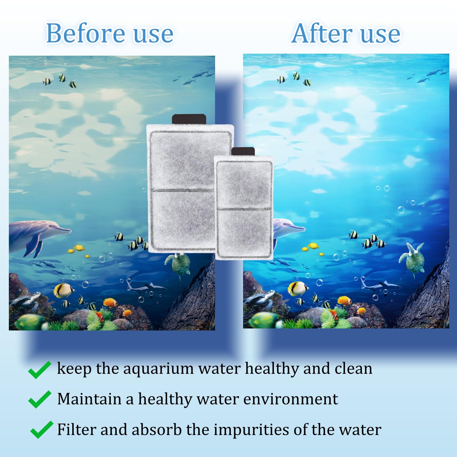 Clear water after filtration with ELCCOTYA EF-S cartridge.